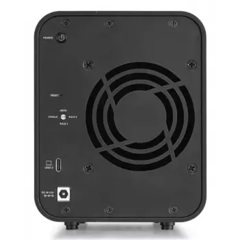 TerraMaster D5 HYBRID Festplatten-Array Desktop Schwarz 5 Laufwerke HDD SSD