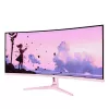 Gebogener Computermonitor Arozzi Nova 34 Zoll (86,4 cm) 3440×1440 21:9 LED 1 ms Pink