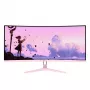 Gebogener Computermonitor Arozzi Nova 34 Zoll (86,4 cm) 3440×1440 21:9 LED 1 ms Pink