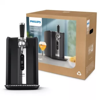 Bierzapfanlage Philips HD3770/90 PerfectDraft, schwarz, kompatibel mit 6-Liter-Fässern