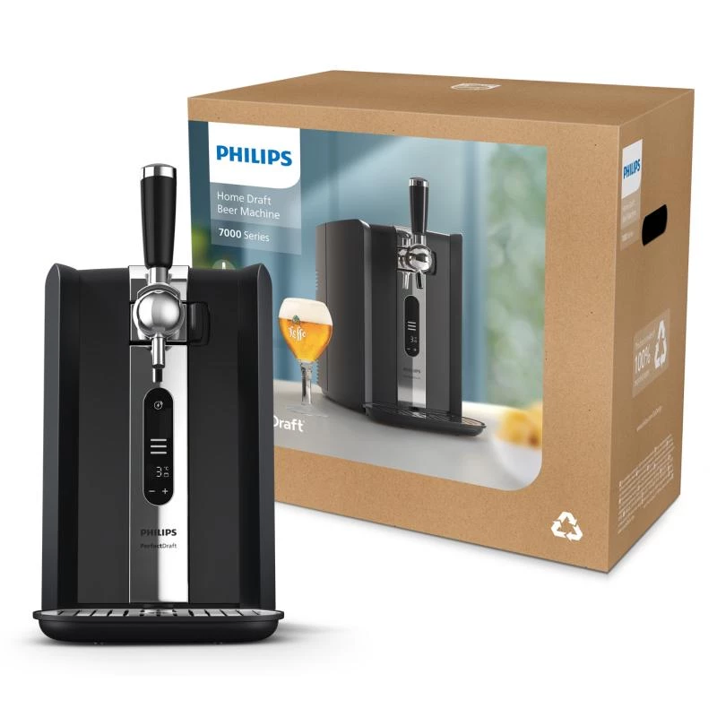 Bierzapfanlage Philips HD3770/90 PerfectDraft, schwarz, kompatibel mit 6-Liter-Fässern
