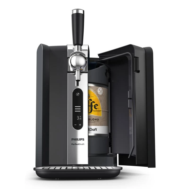 Bierzapfanlage Philips HD3770/90 PerfectDraft, schwarz, kompatibel mit 6-Liter-Fässern