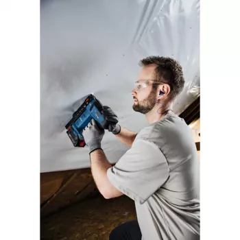 Akku-Holztacker GTH 18V-14 Professional solo, 18 Volt, Elektrotacker Blau/Schwarz, ohne Akku und Ladegerät