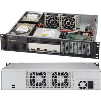 Server Chassis Supermicro SuperChassis 523L-505B 2U Schwarz