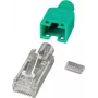 EFB Elektronik Hersteller RJ45 Stecker STP TM11 Grün 100 Stück 3 Elemente Cat - Kabel-/Adapter-Set - Netzwerk