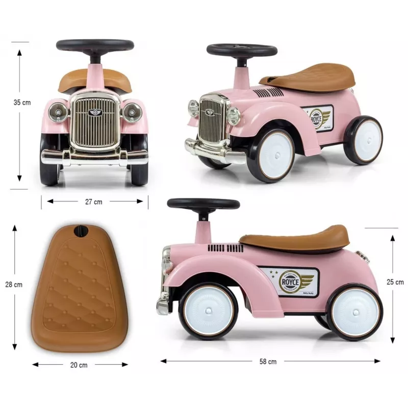 Kinder-Laufrad milly mally Royce Pink — Modell 5474, leichtes Kinderlaufrad
