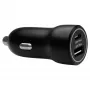 Auto-Ladegerät d bramante re-charge — USB-C 30W + USB-A 18W, 12–24V, Schwarz