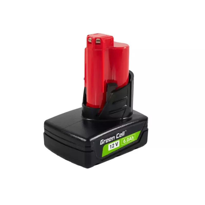 Akku für kabellose Werkzeuge Green Cell PTML12V6 12V Li-Ion 6 Ah, Abmessungen 6,6×9×11,1 cm