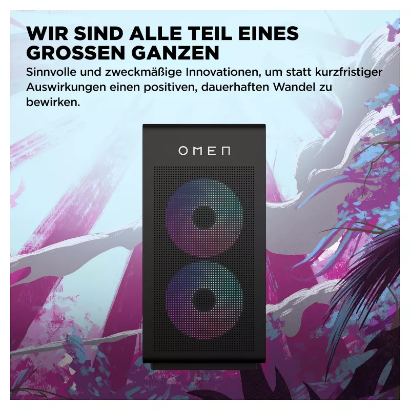 OMEN Desktop Gaming PC GT16-1173ng - AMD Ryzen 7 9800X3D, 64GB RAM, 2TB SSD, Radeon 9700 XT 16G, Windows 11 Home