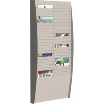 PAPERFLOW Wand-Sortierboard V 50F A4V2X25.02 DIN A4 Grau