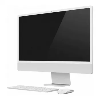 APPLE iMac Z1E2 59,62cm 23,5Zoll Standardglas M4 8C CPU/8C GPU/16C N.E. 16GB 512GB SSD ohne Ethernet MM MaKey DE Silber (Z1E2-MWUC3D/A-078POW)