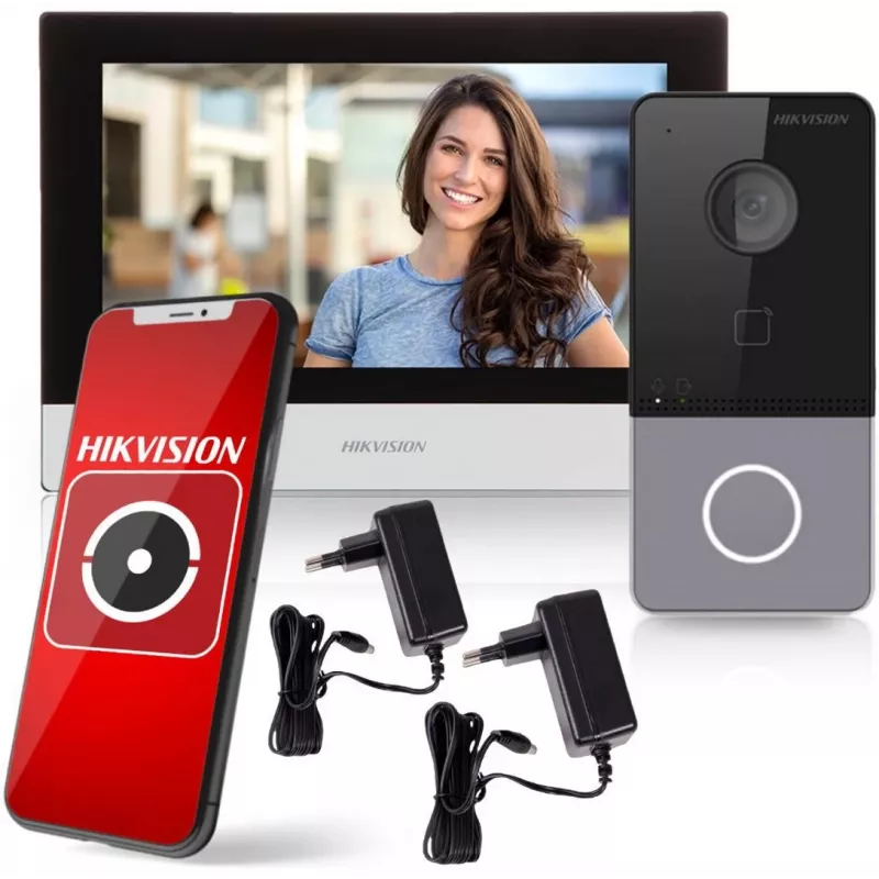 Video-Gegensprechanlage Hikvision DS-KIS603-P(C)/EU 2 MP 7 Zoll LCD