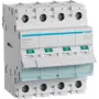 Leitungsschutzschalter Hager SBN463 – 63 A, Spulenspannung bis 440 V, 4 Teilungseinheiten, IP20