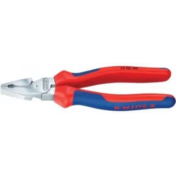 Knipex Kraft-Kombizange l.180 mm, verchromt, Mehrkomponenten-Hülle