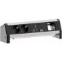 Power extension Bachmann Desk 1 3 AC-Steckdosen Schwarz
