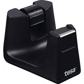 Tischabroller Tesa 53905-00000-01 für Rollen mit 1,9 cm Breite, ABS, schwarz/transparent