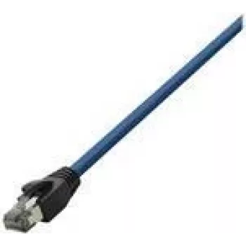 Logilink - Patchkabel - RJ-45 (M) auf RJ-45 (M) - 15 m - SFTP, PiMF - KAT 8.1 - halogenfrei, vergossen, rund, rastnasenfrei - Blau (CQ8106S)