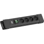 Steckdosenleiste Bachmann CONNECTUS 4xUTE 1xSchalter 2,0m CEE7/7 Schwarz