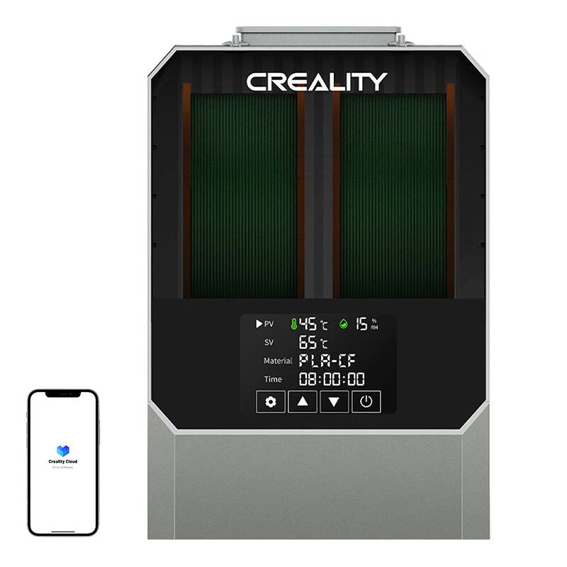 Filamenttrockner Creality Space Pi Plus — grau, für 3D-Drucker-Filamente, 1 Stück