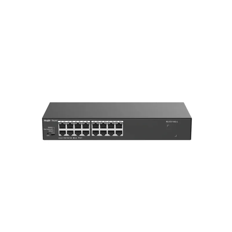 Unmanaged Switch Ruijie Networks RG-ES116G-L L2 Gigabit Ethernet 16 Ports
