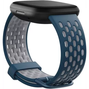 Fitbit FB174SBNVGYL - Armband - Blau - Grau - Fitbit - Sense - Versa 3 - Aluminium - Silikon - Edelstahl