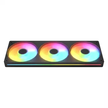 Lüfter COUGAR Unity360-FB Single-Frame 360 ARGB PWM Reversed, 120 mm, 700–1600 U/min, FDB, Schwarz