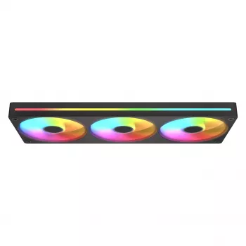 Lüfter COUGAR Unity360-FB Single-Frame 360 ARGB PWM Reversed, 120 mm, 700–1600 U/min, FDB, Schwarz
