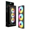 Lüfter COUGAR Unity360-FB Single-Frame 360 ARGB PWM Reversed, 120 mm, 700–1600 U/min, FDB, Schwarz