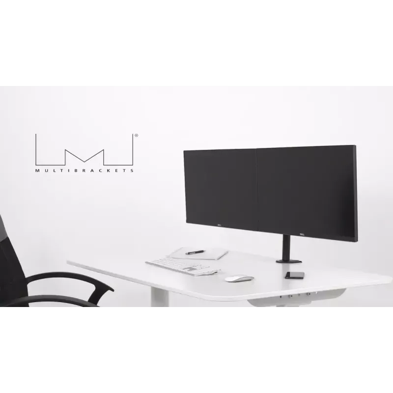 Multibrackets M VESA Deskmount Officeline Dual Schwarz Klemme/Bolzenmontage 16 kg 15–30 Zoll