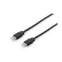 EQUIP USB 2.0 Kabel A->A 3m S/S schwarz (128871)