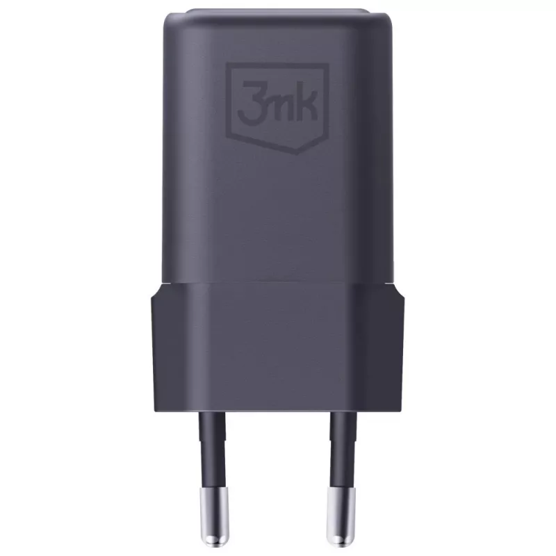 Ladegerät 3MK Hyper Charger PD 33W GaN QC4+ schwarz — 33W PD-Schnellladegerät mit GaN-Technologie