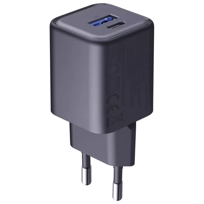 Ladegerät 3MK Hyper Charger PD 33W GaN QC4+ schwarz — 33W PD-Schnellladegerät mit GaN-Technologie