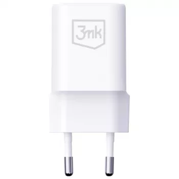 Wandladegerät 3MK Hyper Charger PD 33W GaN QC4+ weiß – USB‑C PD 33W, GaN, Quick Charge 4+