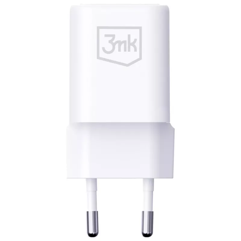 Wandladegerät 3MK Hyper Charger PD 33W GaN QC4+ weiß – USB‑C PD 33W, GaN, Quick Charge 4+