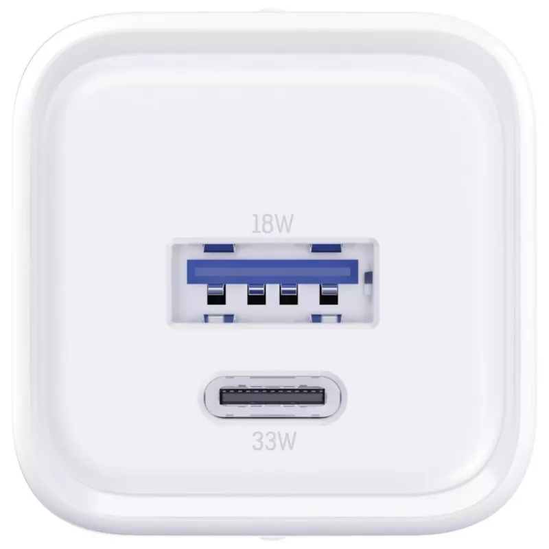 Wandladegerät 3MK Hyper Charger PD 33W GaN QC4+ weiß – USB‑C PD 33W, GaN, Quick Charge 4+