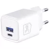 Wandladegerät 3MK Hyper Charger PD 33W GaN QC4+ weiß – USB‑C PD 33W, GaN, Quick Charge 4+