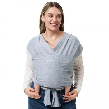 Momcozy Baby Wrap Carrier Grau
