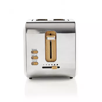 Toaster Nedis KABT510EWT – 2-Scheiben-Edelstahlgehäuse, 900 W, Weiß