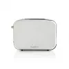 Toaster Nedis KABT510EWT – 2-Scheiben-Edelstahlgehäuse, 900 W, Weiß