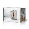 Toaster Nedis KABT510EWT – 2-Scheiben-Edelstahlgehäuse, 900 W, Weiß