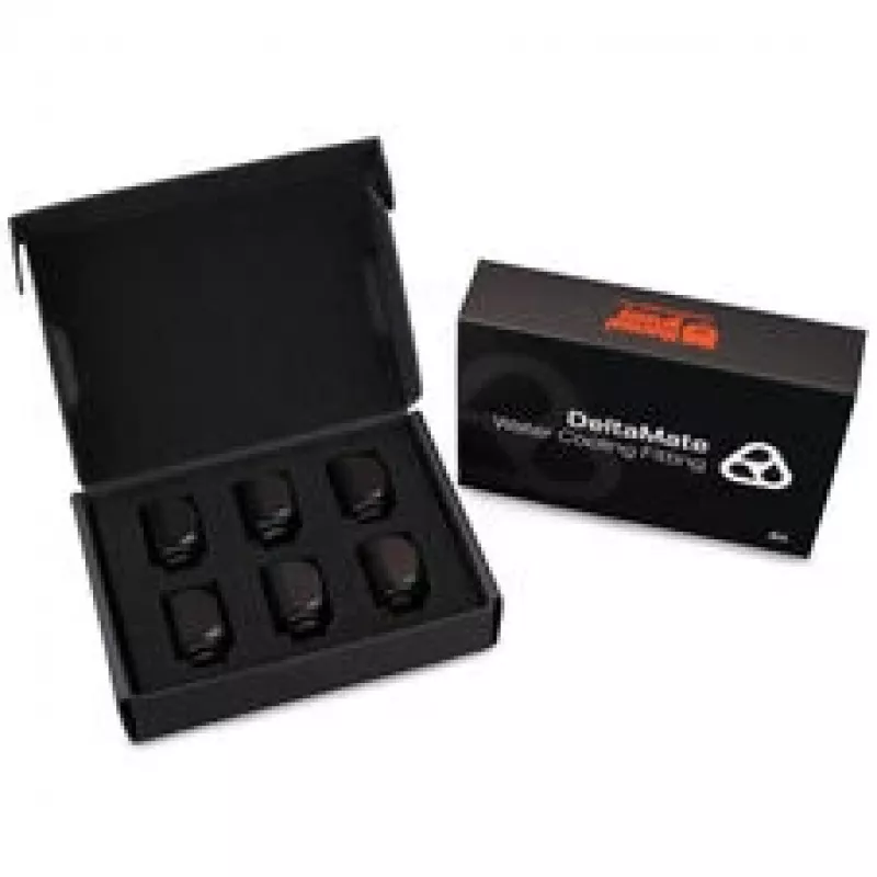Thermalright DeltaMate Rotary 90° Schwarz — 6er-Pack Adapter-/Befestigungsset für Kühlkomponenten (TG-DM-FIT-6003)