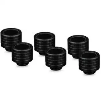 Thermal Grizzly Thermal Interface Fitting DeltaMate Fitting HT16 Schwarz (6er-Pack)