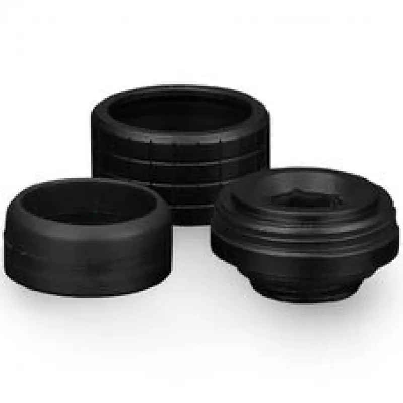 Thermal Grizzly Thermal Interface Fitting DeltaMate Fitting HT16 Schwarz (6er-Pack)