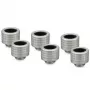 Thermal Grizzly DeltaMate Fitting HT14 Matt-Nickel 6er-Pack – Zubehör für thermische Schnittstellenmaterialien