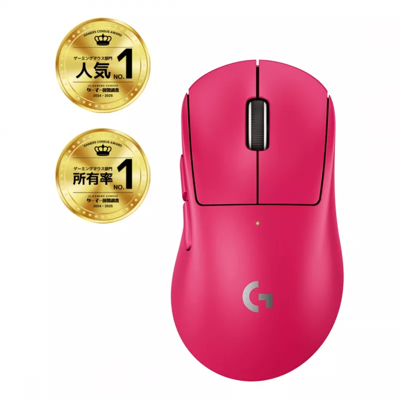 Maus Logitech G 910-007374 für Rechtshänder RF Wireless optisch 44.000 DPI 1 ms 5 Tasten Magenta