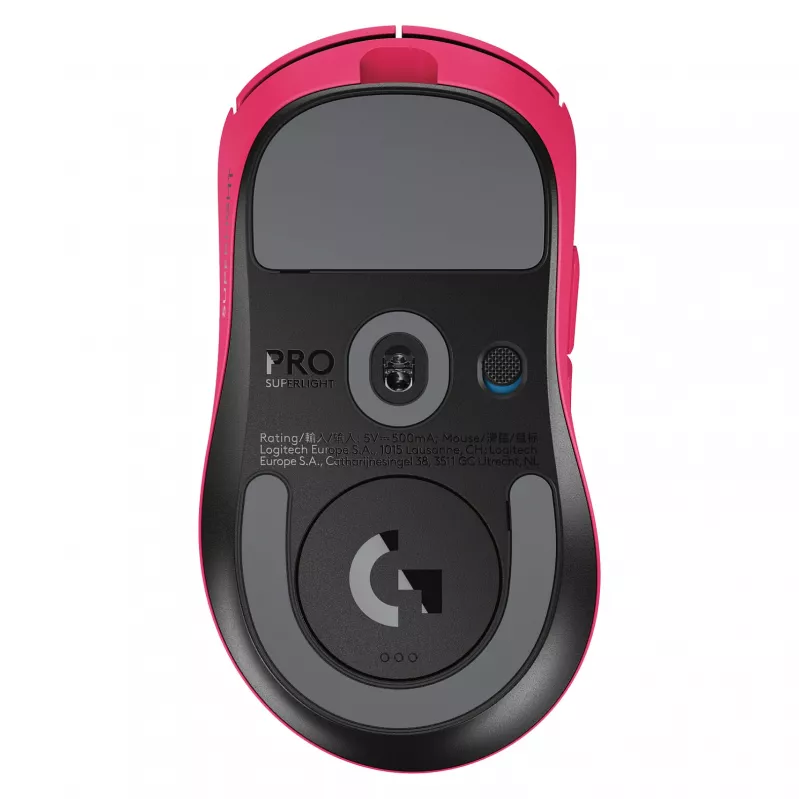 Maus Logitech G 910-007374 für Rechtshänder RF Wireless optisch 44.000 DPI 1 ms 5 Tasten Magenta