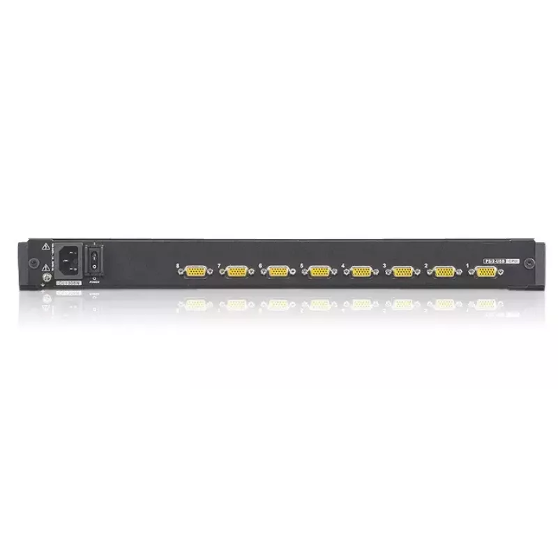 KVM-Switch ATEN CL1308N 8-Port, USB/PS/2 Tastatur & Maus, 19 Zoll LCD, 1U Rack, schwarz