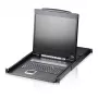 KVM-Switch ATEN CL1308N 8-Port, USB/PS/2 Tastatur & Maus, 19 Zoll LCD, 1U Rack, schwarz