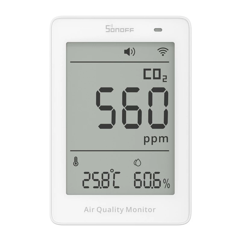 Sonoff AirGuard CO2 SAWF-08P WiFi LCD Luftqualitätsmesser