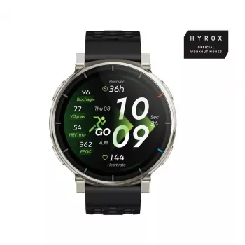Smartwatch Amazfit Active 3 — 1,32 Zoll (3,35 cm) AMOLED 466×466 px, GPS, 365 mAh, Silikonarmband